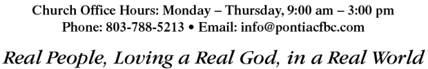 Contact Us - Church Office Hours, Phone & Email Address